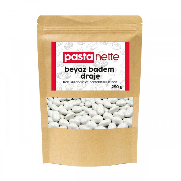 Pastanette Beyaz Renkli Badem Draje 250 Gr