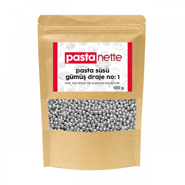 Pastanette Arjantin Şeker Gümüş Draje No:1 100 Gr