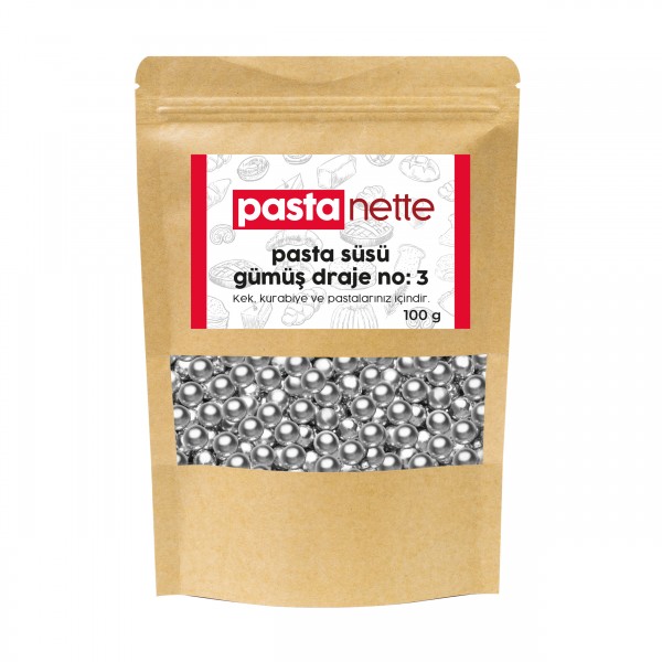 Pastanette Arjantin Gümüş Draje Şeker No:3 100 Gr