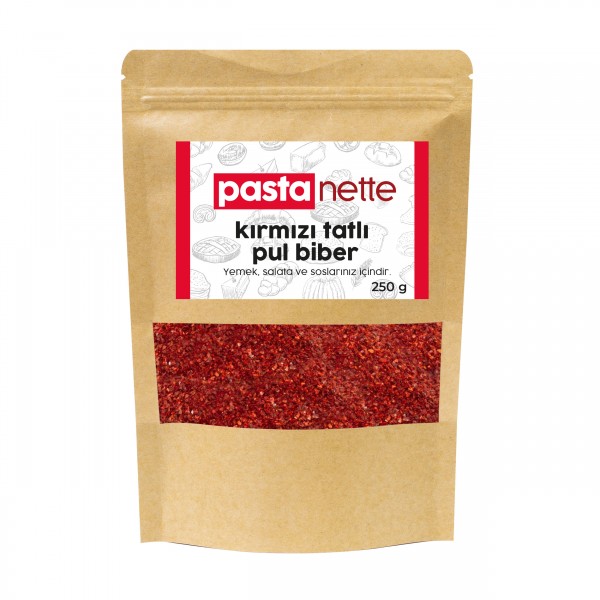 Pastanette Kırmızı Tatlı Pul Biber 250 Gr