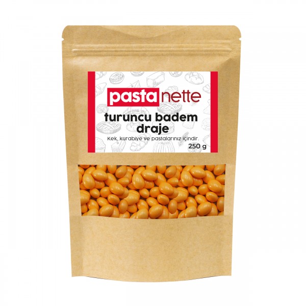 Pastanette Turuncu Badem Draje 250 Gr