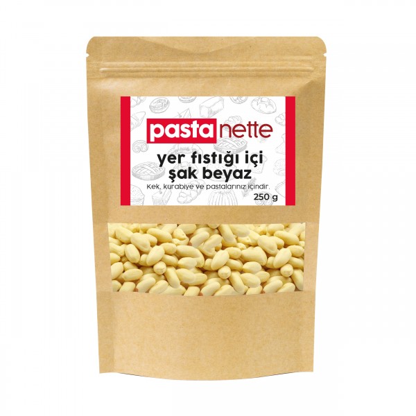 Pastanette Yer Fıstığı İçi Şak Beyaz 250 Gr