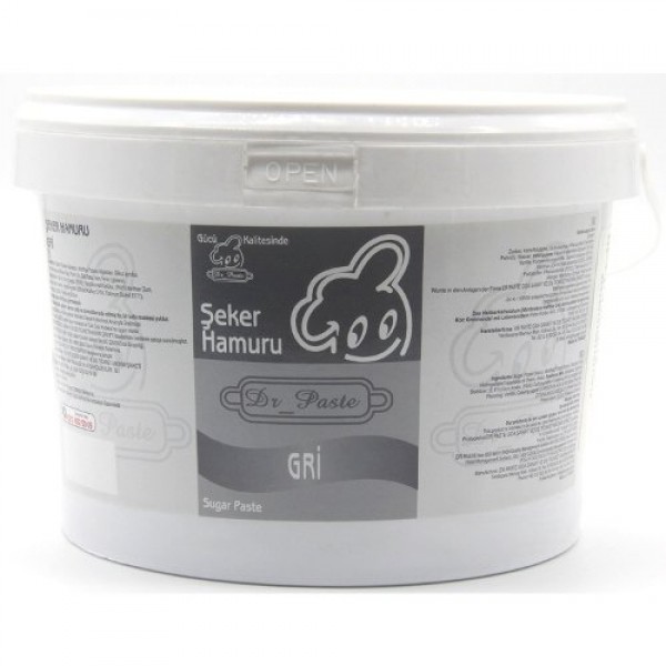 Dr. Paste Şeker Hamuru Gri 2.5 Kg