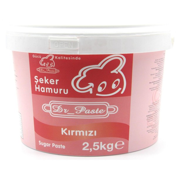 Dr. Paste Şeker Hamuru Kırmızı 2.5 Kg