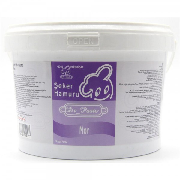 Dr. Paste Şeker Hamuru Mor 2.5 Kg