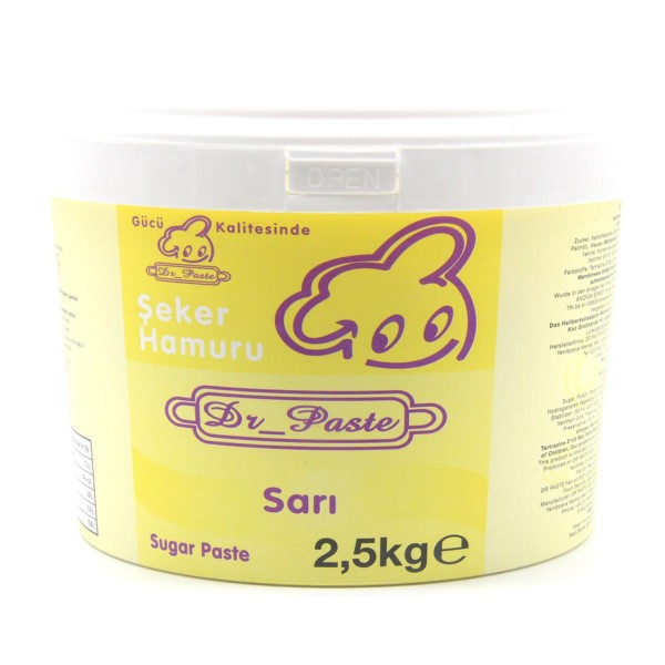 Dr. Paste Şeker Hamuru Sarı 2.5 Kg