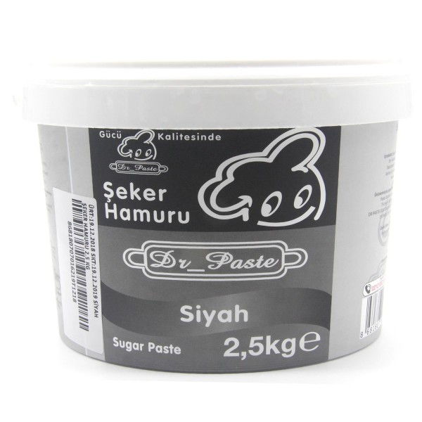 Dr. Paste Şeker Hamuru Siyah 2.5 Kg