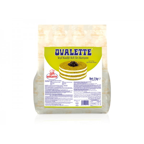 Ovalette Yeşil Kadife Kek Toz Karışımı 3 Kg